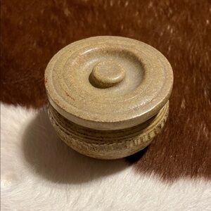 Studio Pottery Rustic Brown Ceramic Jar